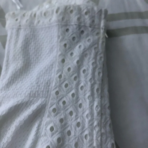 White House Black Market Ivory Eyelet Dress - Picture 3 of 4